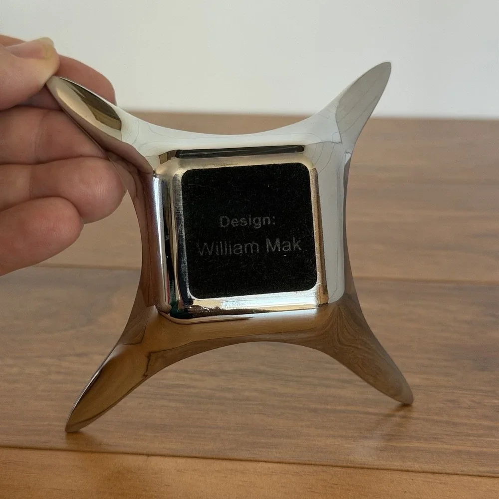 William Mack Umbra‎ Chrome Ring Holder Dish Trinket Tray Splash Design